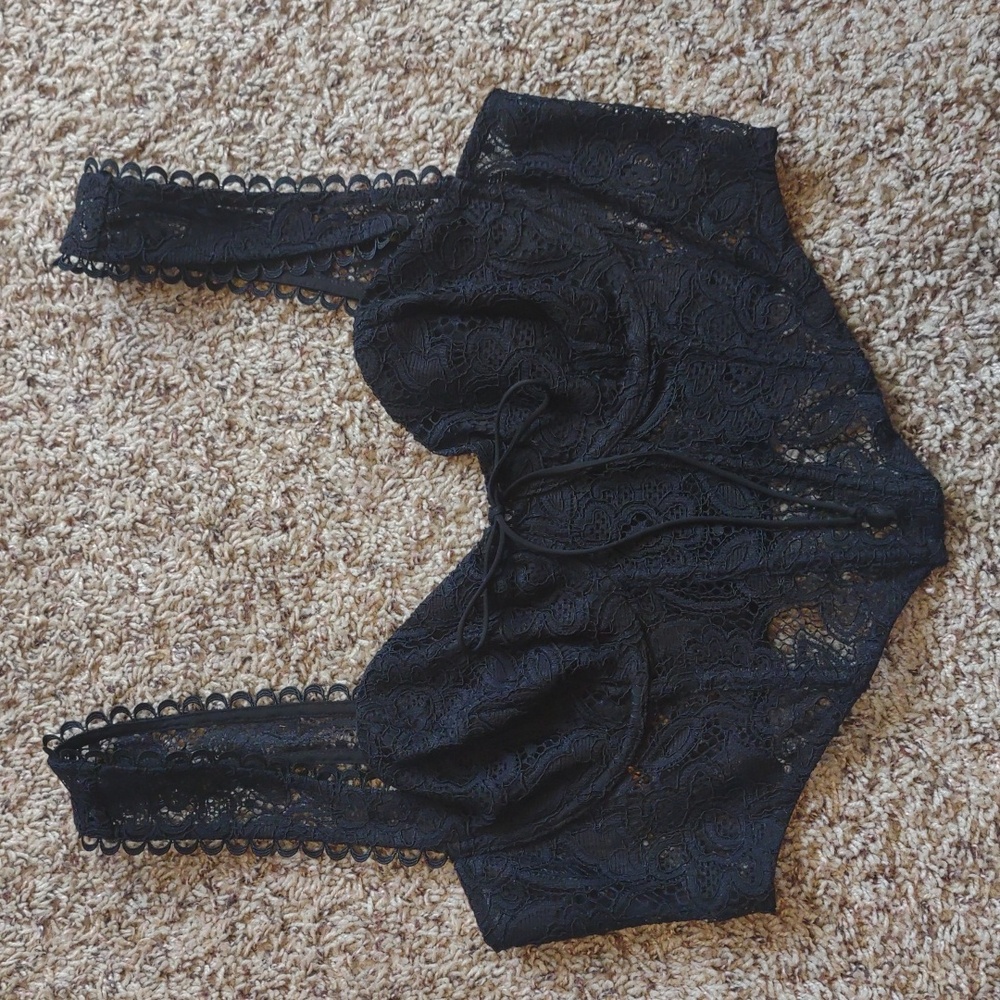 For Love & Lemons Lace Bustier Top